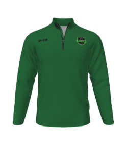 BRENT U GREEN 1/4 ZIP TOP TRAINING MATCH DAY YOUTH